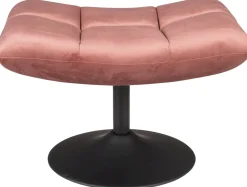 Hockers|Poefs-Dutchbone Bar Hocker Old Pink