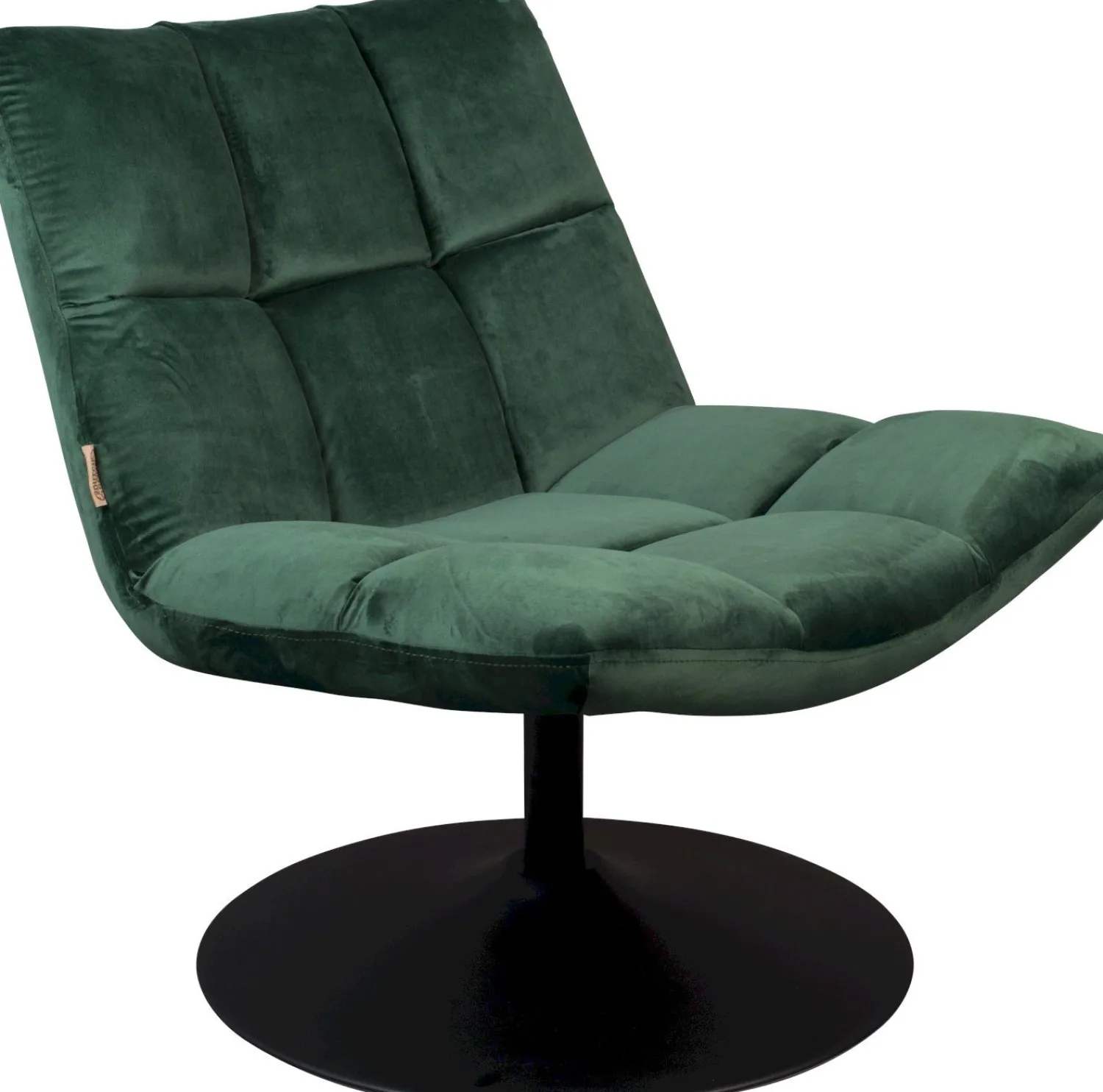 Draaifauteuils-Dutchbone Bar velvet Fauteuil Green