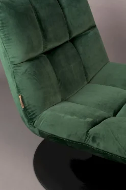 Draaifauteuils-Dutchbone Bar velvet Fauteuil Green