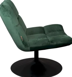 Draaifauteuils-Dutchbone Bar velvet Fauteuil Green
