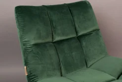 Draaifauteuils-Dutchbone Bar velvet Fauteuil Green