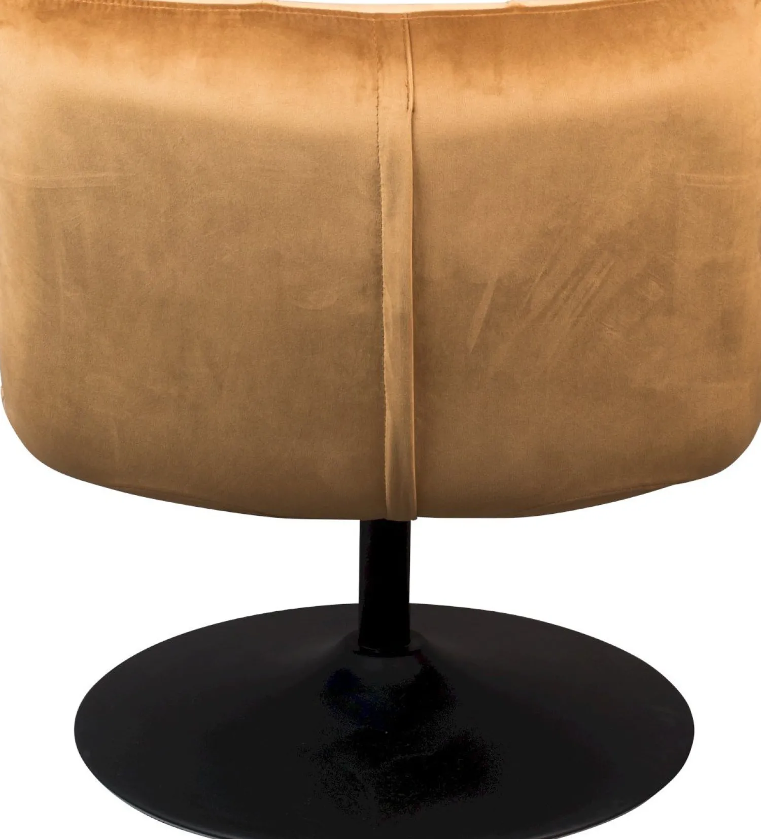 Draaifauteuils-Dutchbone Bar velvet Fauteuil Golden brown