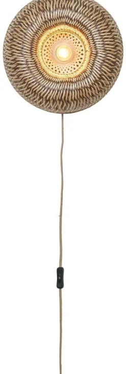 Wandlampen|Wandlampen-Good&Mojo Barbados Wandlamp Natural, Brown