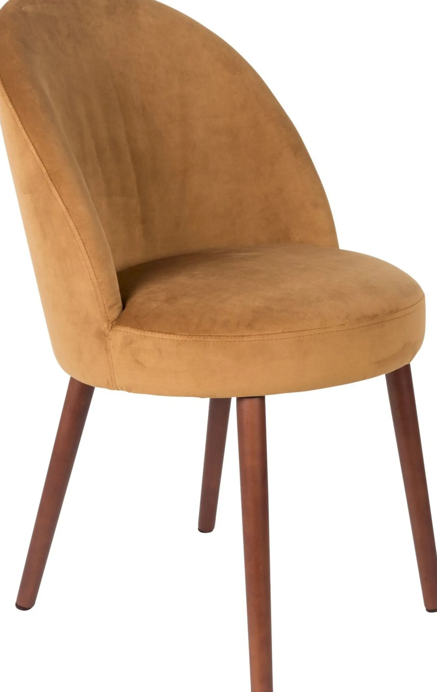 Kuipstoelen|Eetkamerstoelen Zonder Armleuning-Dutchbone Barbara Eetkamerstoel Camel