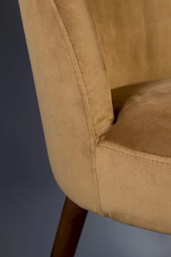 Kuipstoelen|Eetkamerstoelen Zonder Armleuning-Dutchbone Barbara Eetkamerstoel Camel