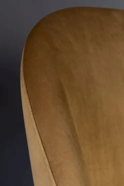 Kuipstoelen|Eetkamerstoelen Zonder Armleuning-Dutchbone Barbara Eetkamerstoel Camel