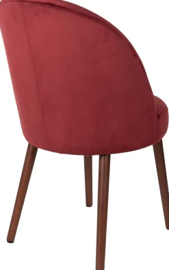 Kuipstoelen|Eetkamerstoelen Zonder Armleuning-Dutchbone Barbara Eetkamerstoel Red