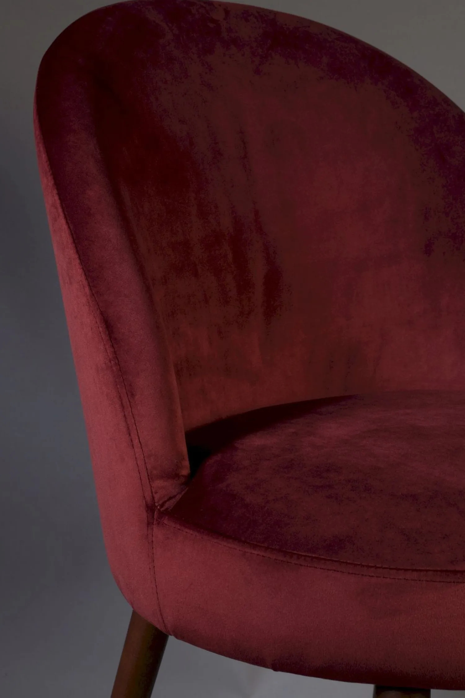 Kuipstoelen|Eetkamerstoelen Zonder Armleuning-Dutchbone Barbara Eetkamerstoel Red