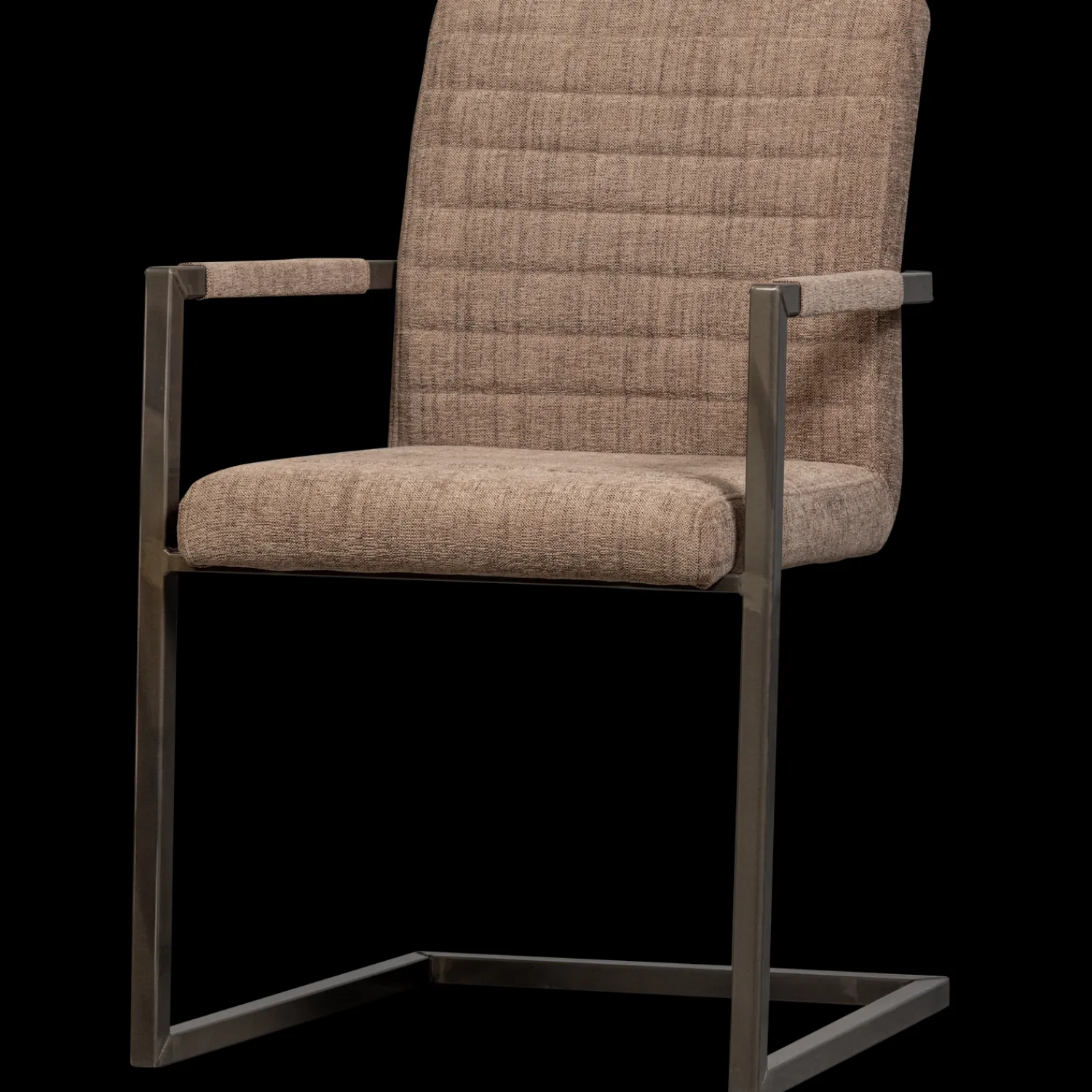 Eetkamerstoelen Met Armleuning-WOOOD Bas Armstoel Brown Melange