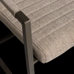 Eetkamerstoelen Met Armleuning-WOOOD Bas Armstoel Zand Melange