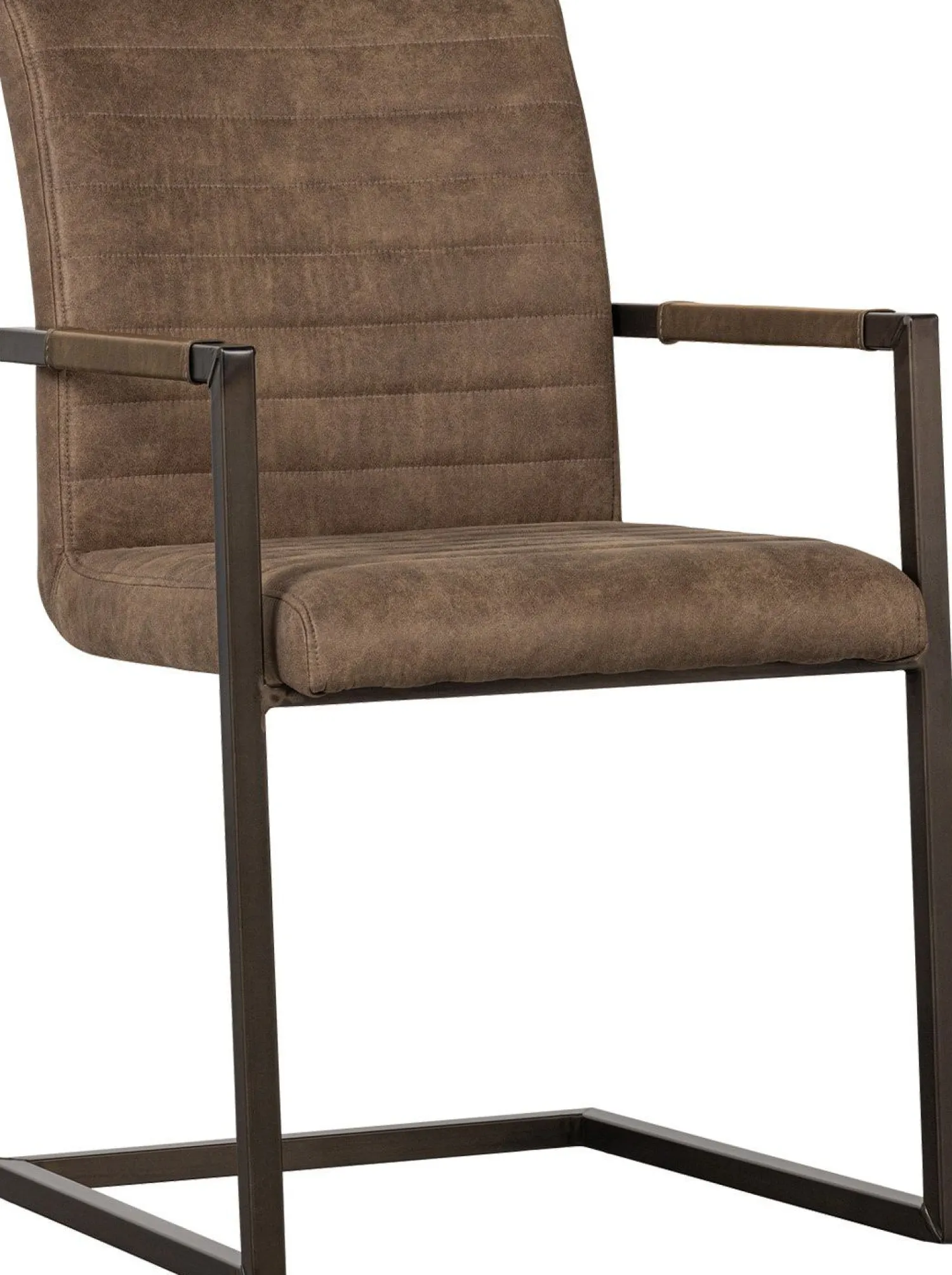 Eetkamerstoelen Met Armleuning-WOOOD Bas Eetkamerstoel Taupe