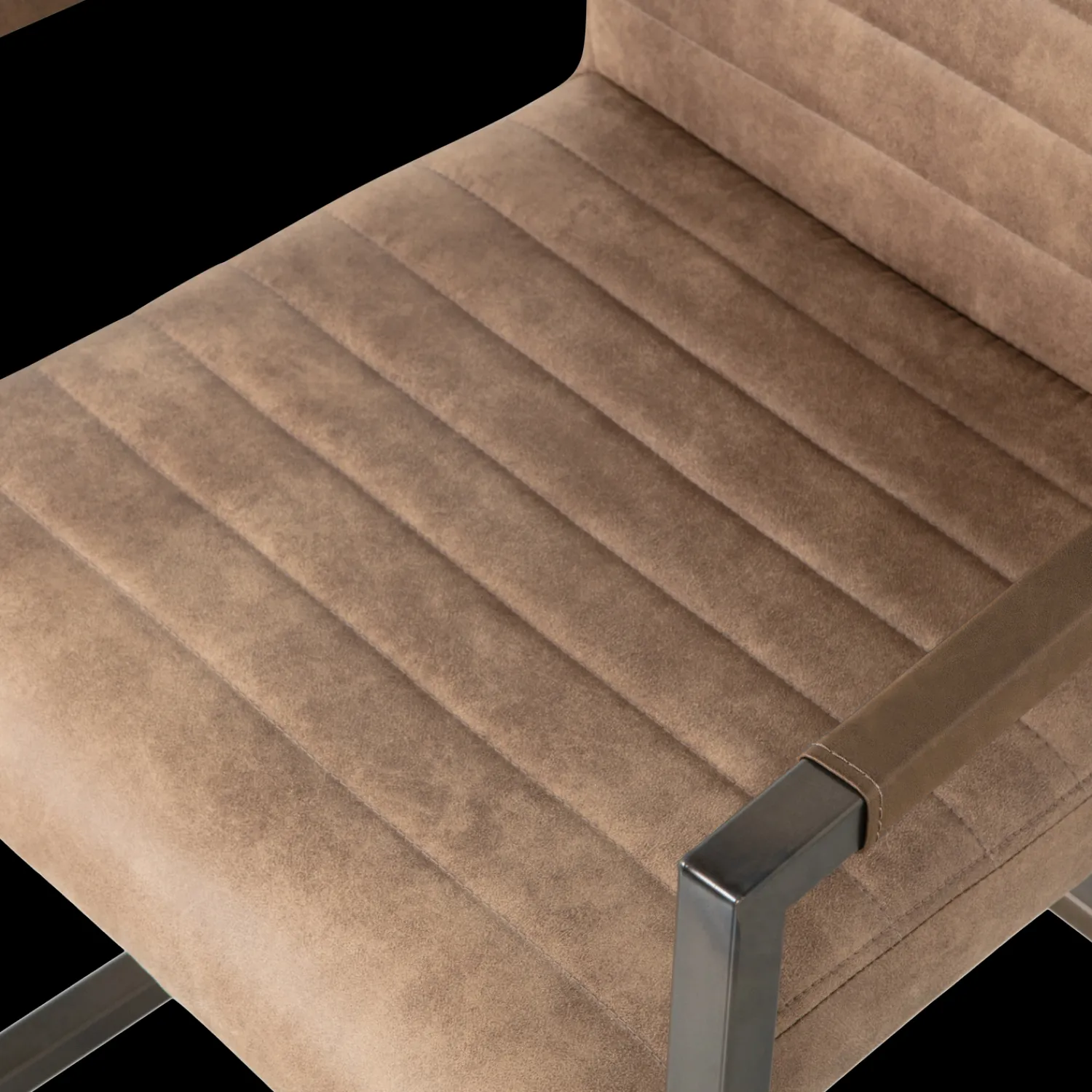 Eetkamerstoelen Met Armleuning-WOOOD Bas Eetkamerstoel Taupe