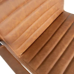 Eetkamerstoelen Met Armleuning-WOOOD Bas Eetkamerstoel cognac