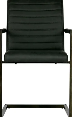 Eetkamerstoelen Met Armleuning-WOOOD Bas Eetkamerstoel antraciet