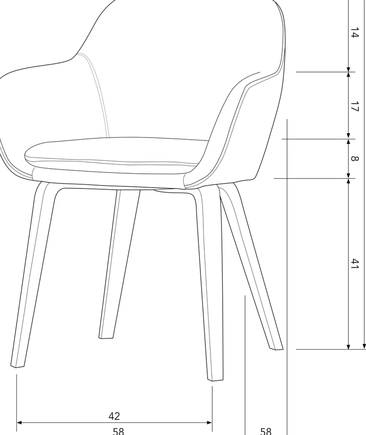 Eetkamerstoelen Met Armleuning-vtwonen Base Eetkamerstoel Sand