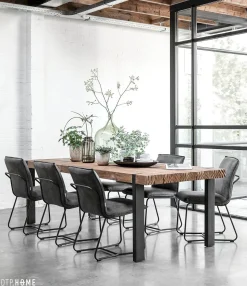 Houten Eettafels|Rechthoekige Eettafels-DTP Home Beam Eettafel Bruin