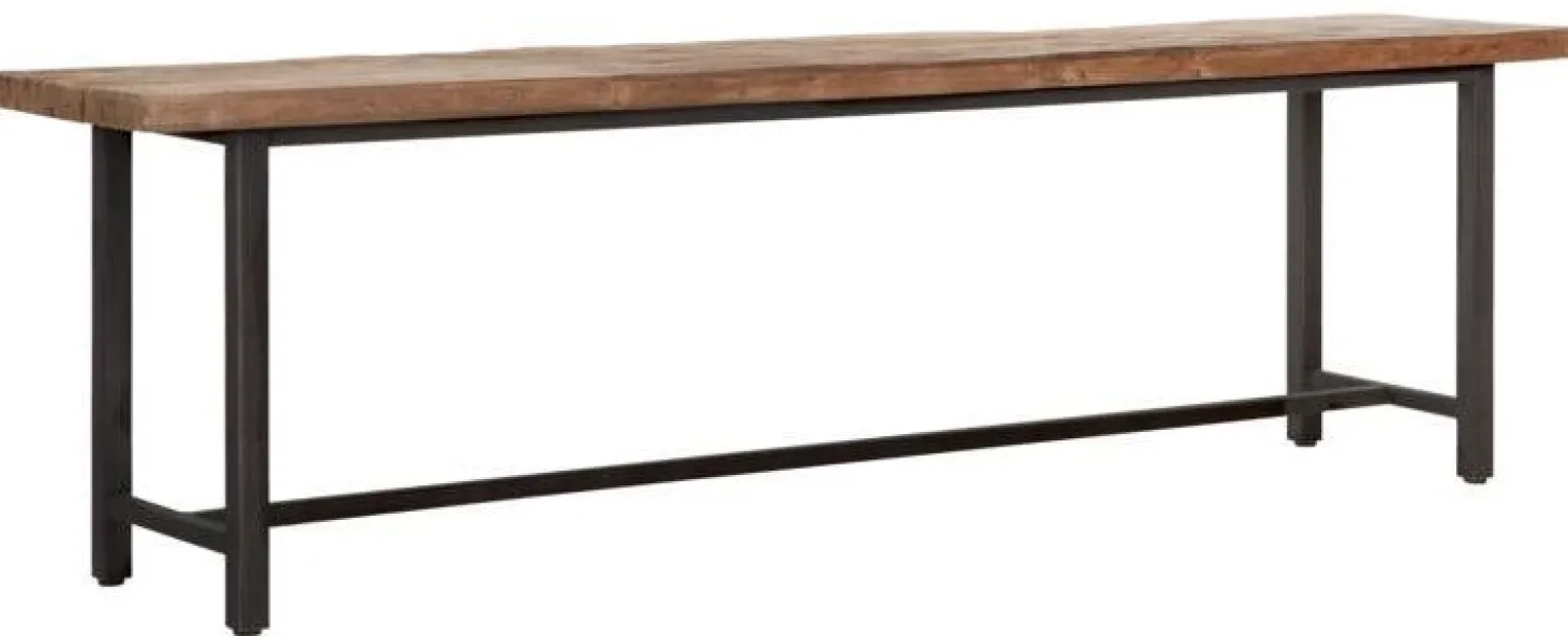 Houten Eetkamerbanken-DTP Home Beam Eetkamerbank Bruin