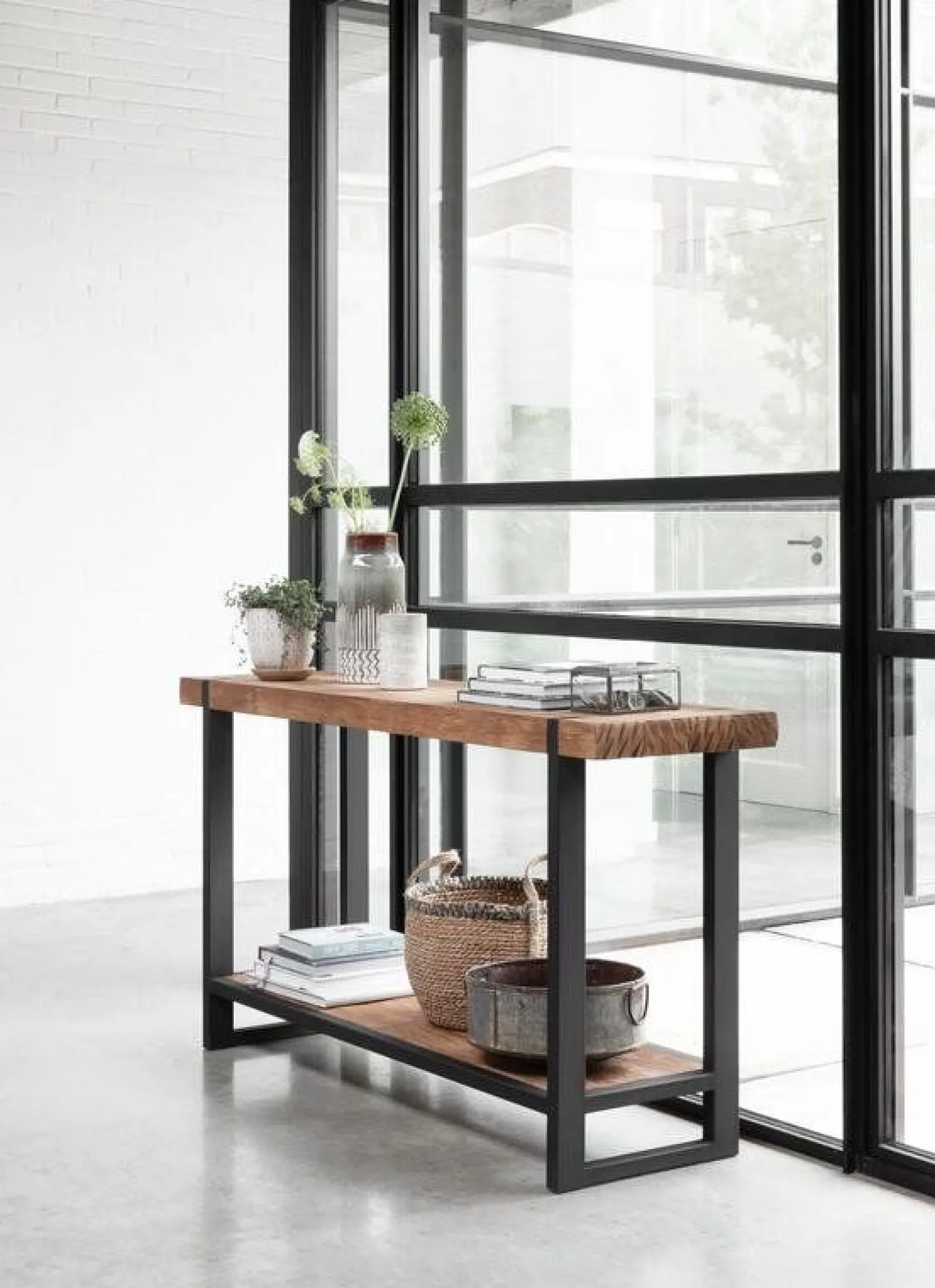 Dressoirs-DTP Home Beam Wandtafel Bruin