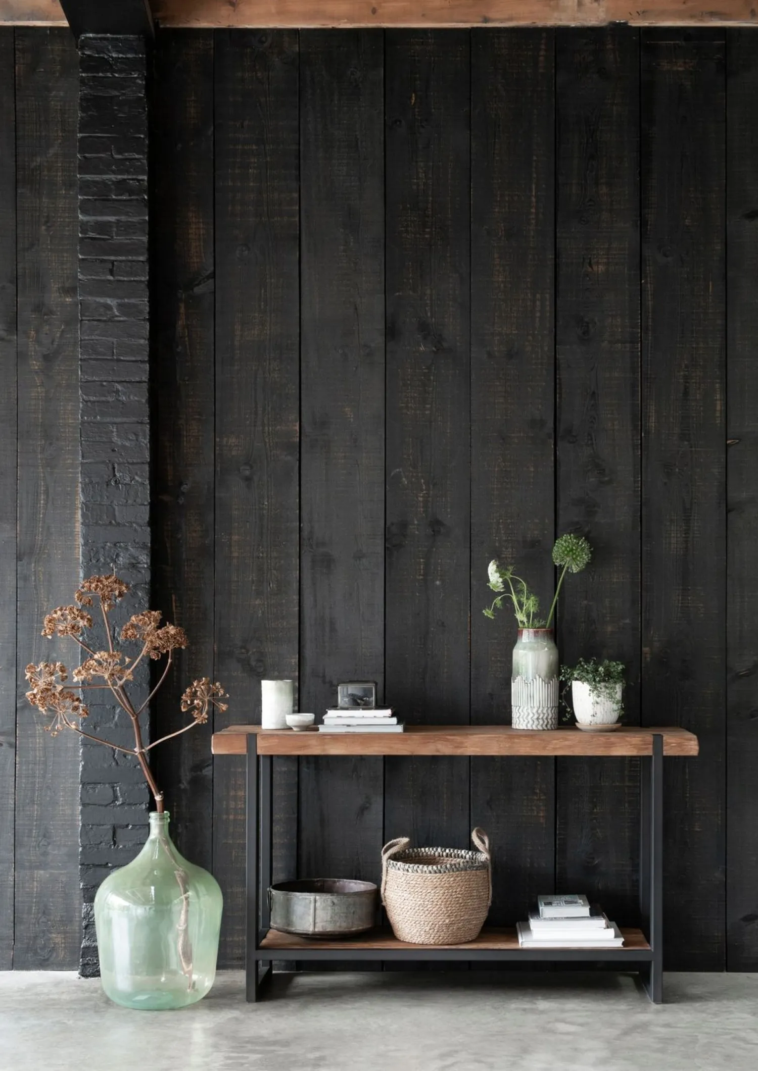 Dressoirs-DTP Home Beam Wandtafel Bruin