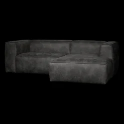 Hoekbanken-WOOOD Bean Chaise Longue Hoekbank Zwart