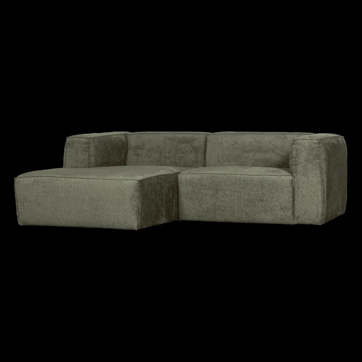 Hoekbanken-WOOOD Bean Chaise Longue Hoekbank Moss