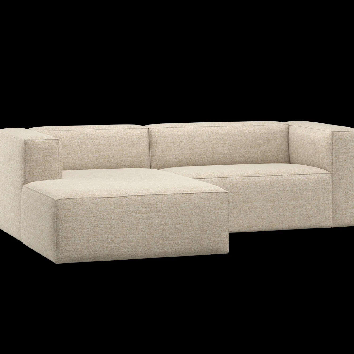 Hoekbanken-WOOOD Bean Chaise Longue Hoekbank Beige