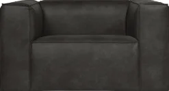 Leren Fauteuils-WOOOD Bean Fauteuil Black