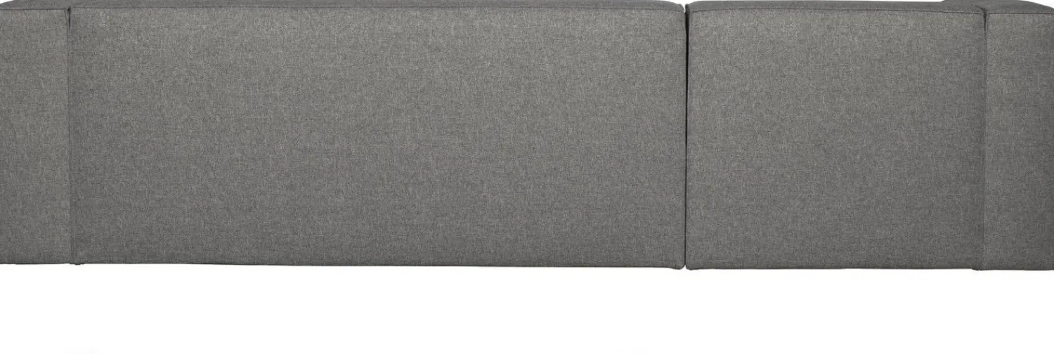 Hoekbanken-WOOOD Bean Gemeleerd Links Hoekbank Mid Grey