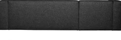 Hoekbanken-WOOOD Bean Gemeleerd Links Hoekbank Dark Grey