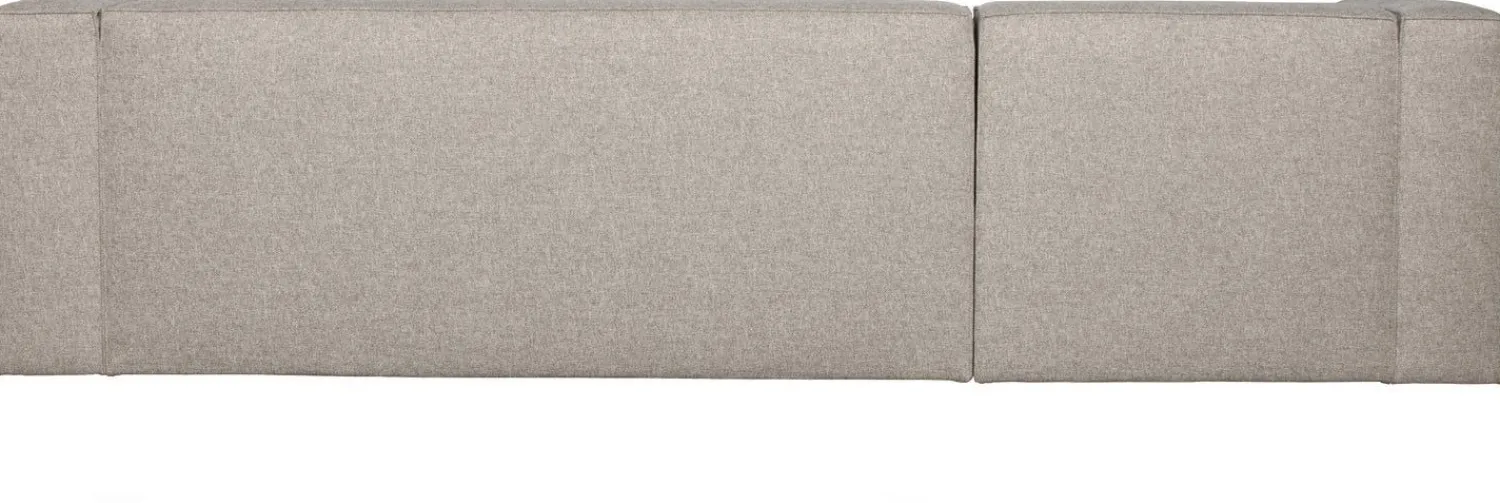 Hoekbanken-WOOOD Bean Gemeleerd Links Hoekbank Light Grey
