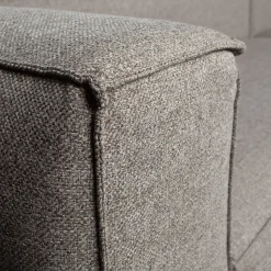 Hoekbanken-WOOOD Bean Gemeleerd Links Hoekbank Light Grey