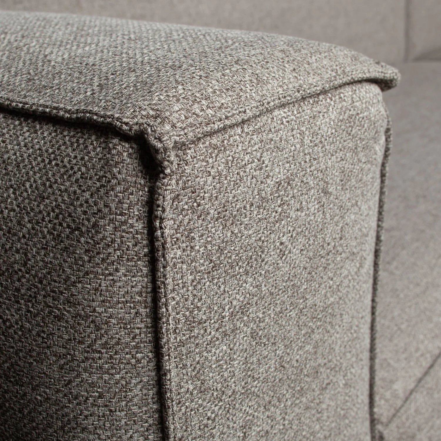 Hoekbanken-WOOOD Bean Gemeleerd Links Hoekbank Light Grey