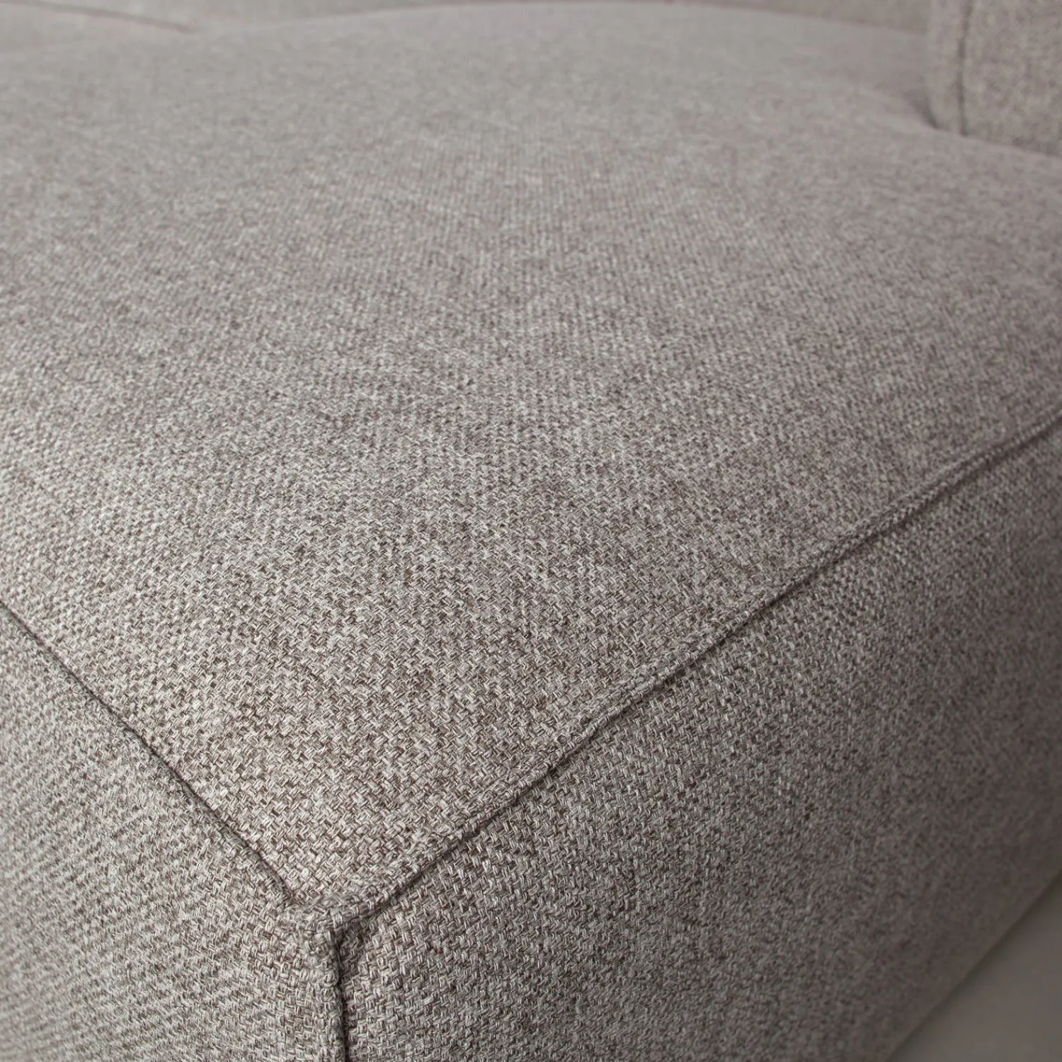 Hoekbanken-WOOOD Bean Gemeleerd Links Hoekbank Light Grey