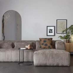 Hoekbanken-WOOOD Bean Rib Rechts Hoekbank Terrazzo