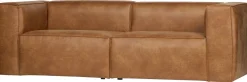 Zitbanken-WOOOD Bean 3,5-Zitsbank cognac