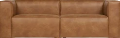 Zitbanken-WOOOD Bean 3,5-Zitsbank cognac