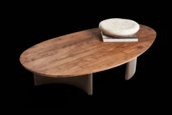 Organische Salontafels-Eijerkamp Collectie Beli Salontafel Walnut