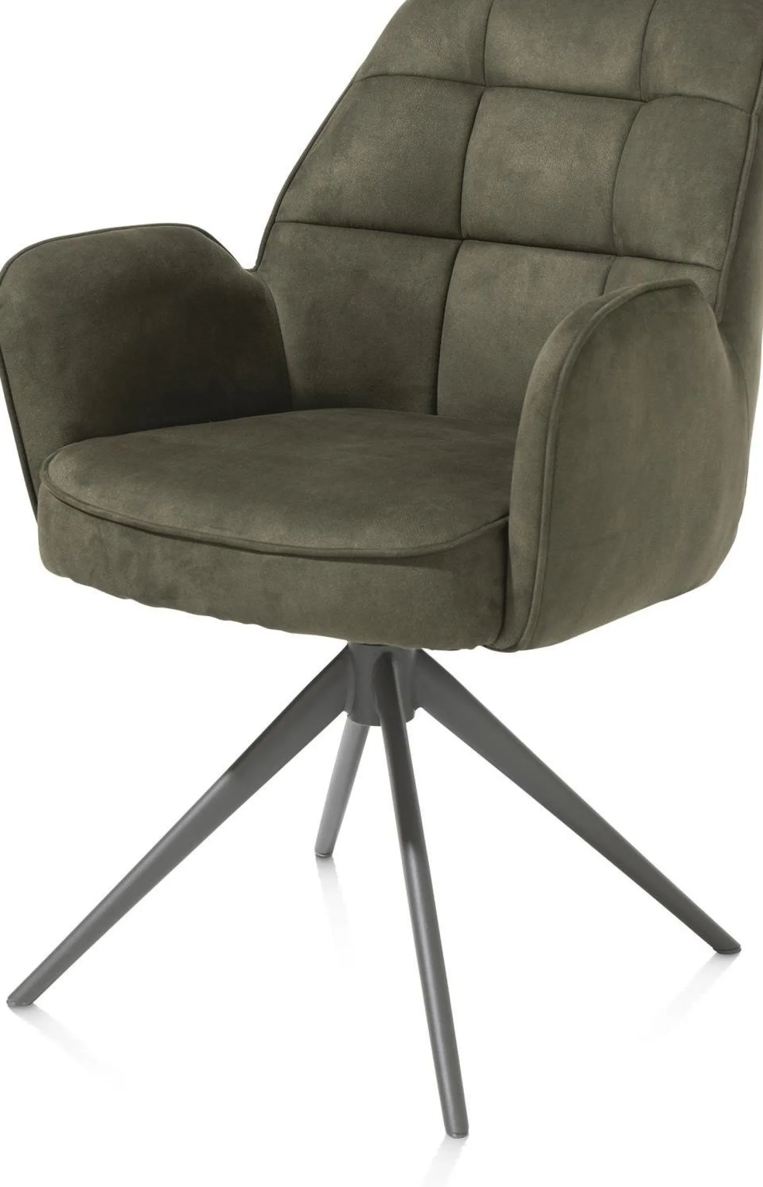 Eetkamerstoelen Met Armleuning-Henders en Hazel Bell Calabria Armstoel Mosgroen