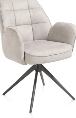 Eetkamerstoelen Met Armleuning-Henders en Hazel Bell Calabria Armstoel Kiezel