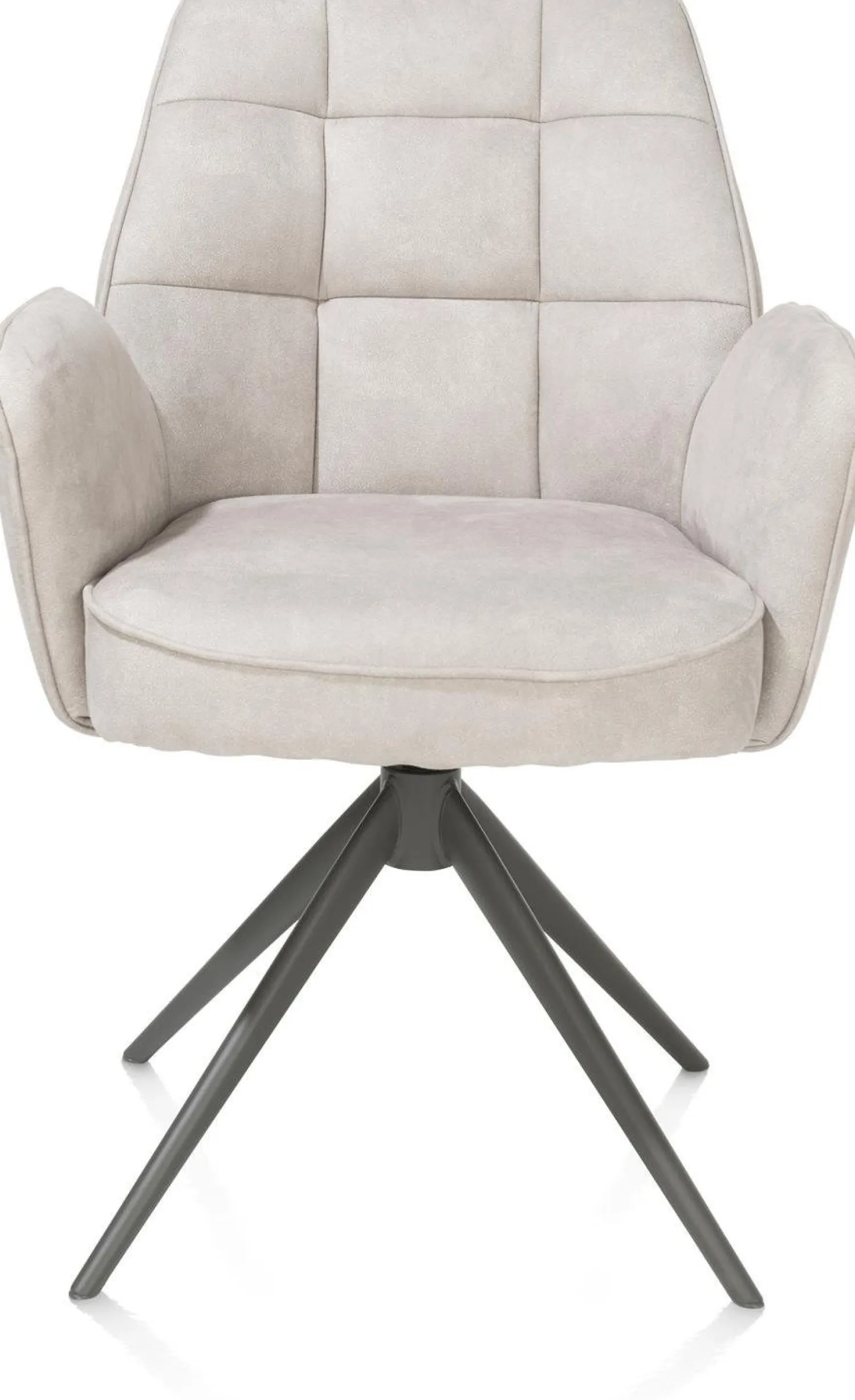 Eetkamerstoelen Met Armleuning-Henders en Hazel Bell Calabria Armstoel Kiezel