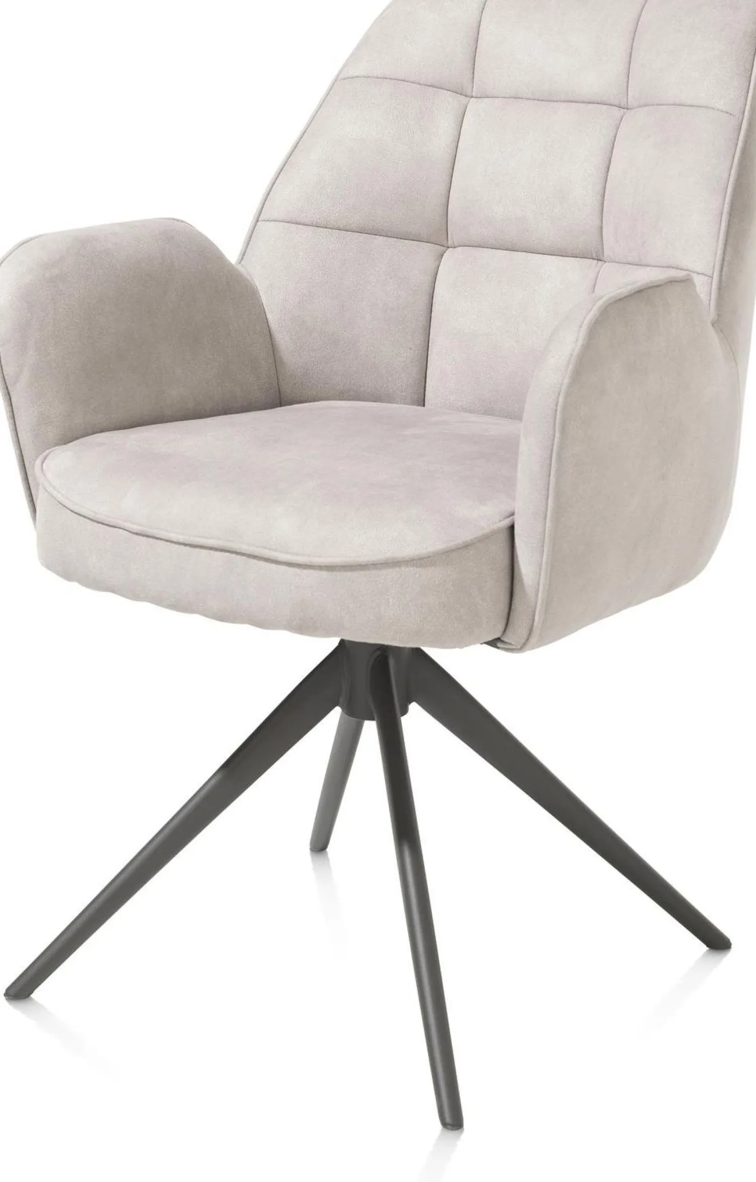 Eetkamerstoelen Met Armleuning-Henders en Hazel Bell Calabria Armstoel Kiezel