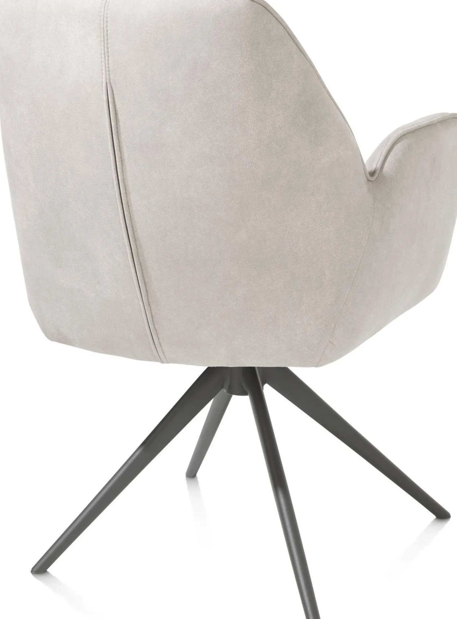 Eetkamerstoelen Met Armleuning-Henders en Hazel Bell Calabria Armstoel Kiezel