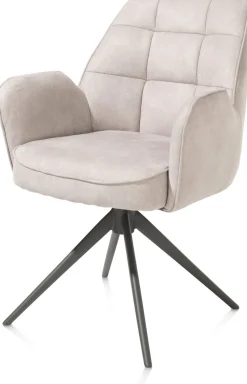 Eetkamerstoelen Met Armleuning-Henders en Hazel Bell Calabria Armstoel Kiezel