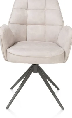 Eetkamerstoelen Met Armleuning-Henders en Hazel Bell Calabria Armstoel Kiezel
