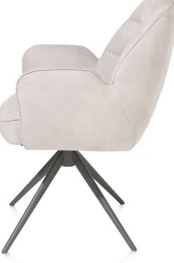 Eetkamerstoelen Met Armleuning-Henders en Hazel Bell Calabria Armstoel Kiezel