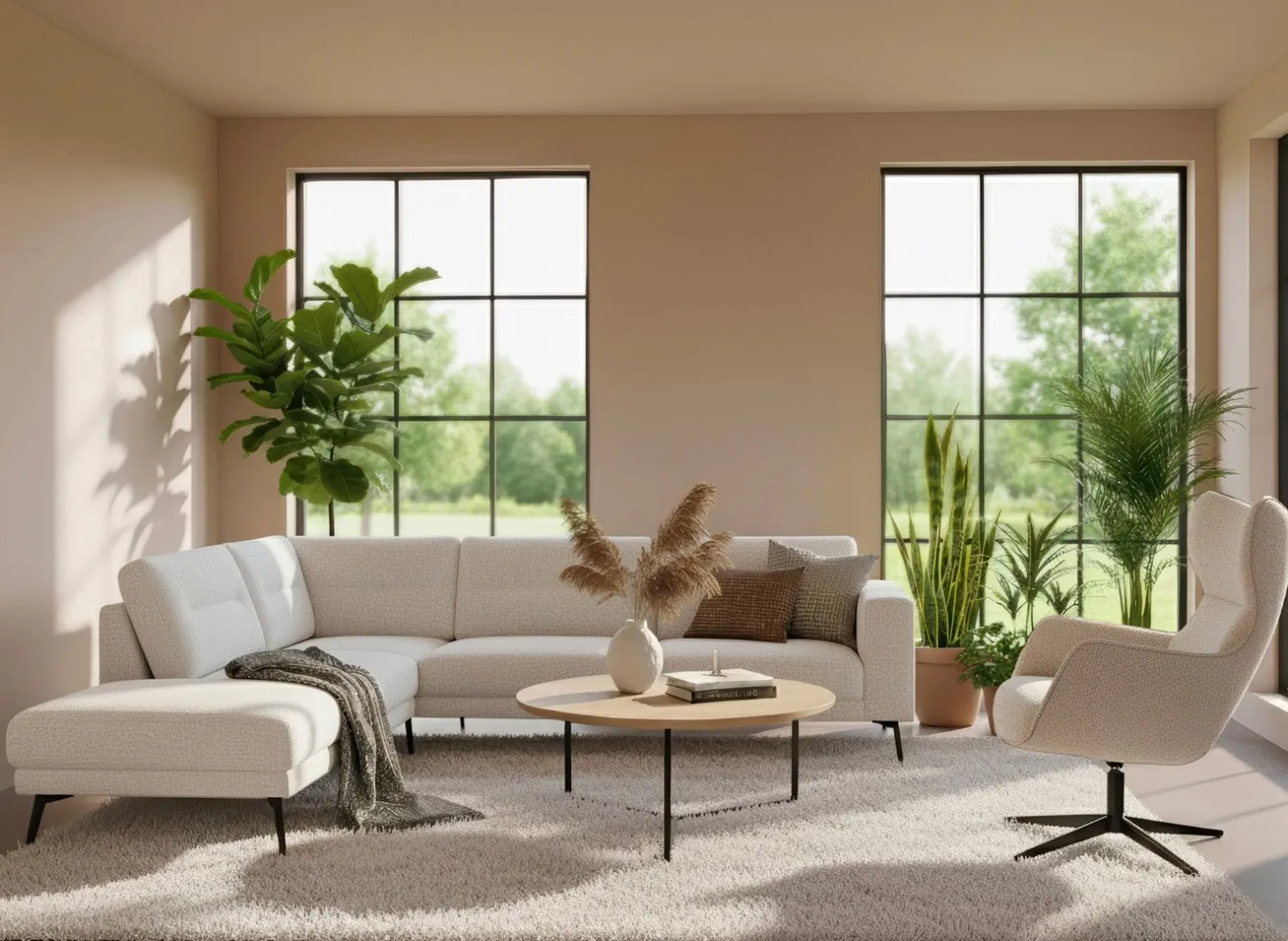 Hoekbanken|Zitbanken-Eijerkamp Collectie Belle Hoek Links Hoekbank Beige