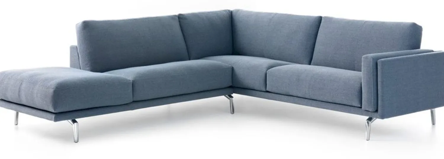 Elementenbanken|Hoekbanken-Leolux Bellice Hoekbank Blauw