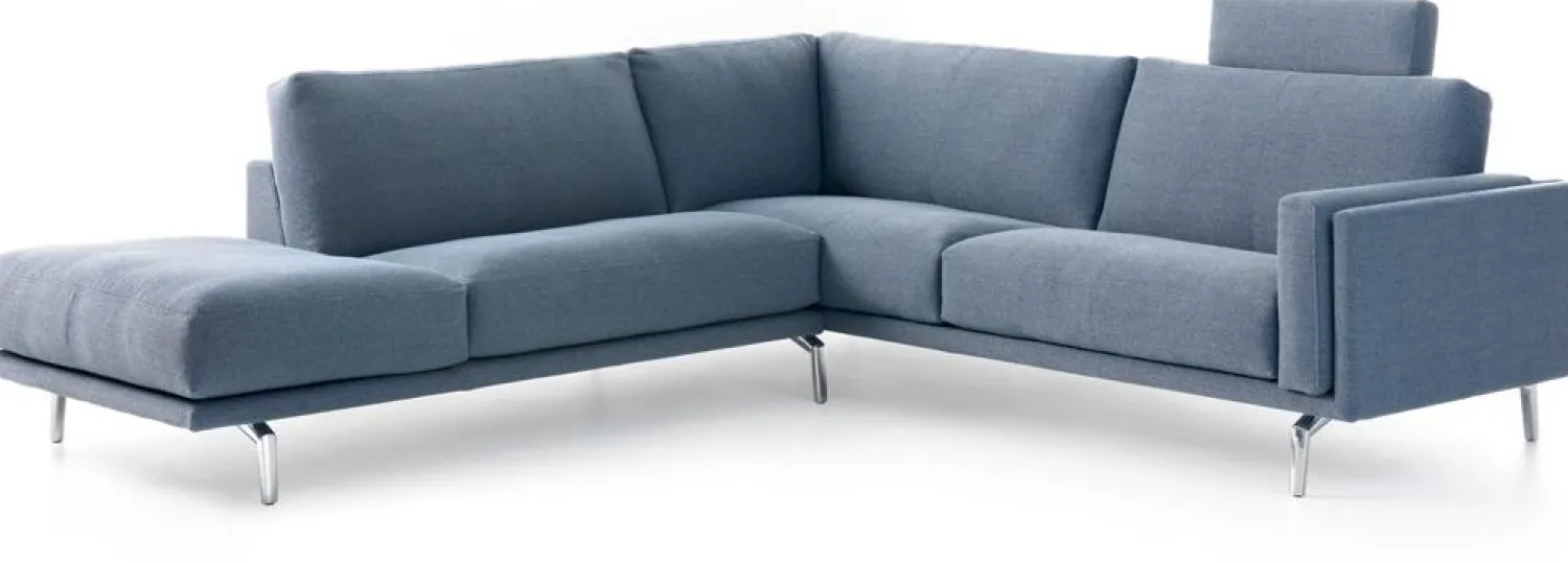 Elementenbanken|Hoekbanken-Leolux Bellice Hoekbank Blauw