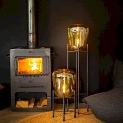 Tafellampen|Tafellampen-Eijerkamp Collectie Benn Tafellamp Zwart, Goud