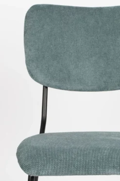 Eetkamerstoelen Zonder Armleuning-Zuiver Benson (set van 2) Eetkamerstoel Grijsblauw